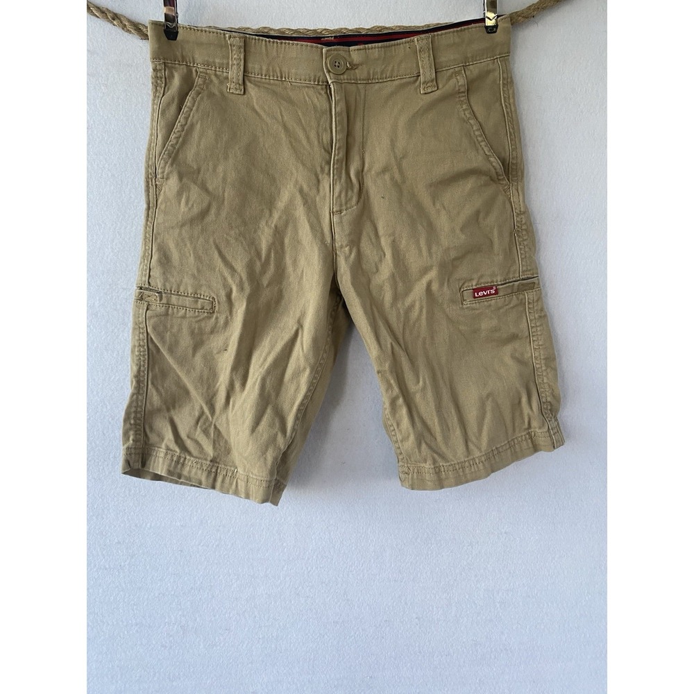 Levis‎ Khaki Cargo Shorts Size 14 Regular Boys Summer